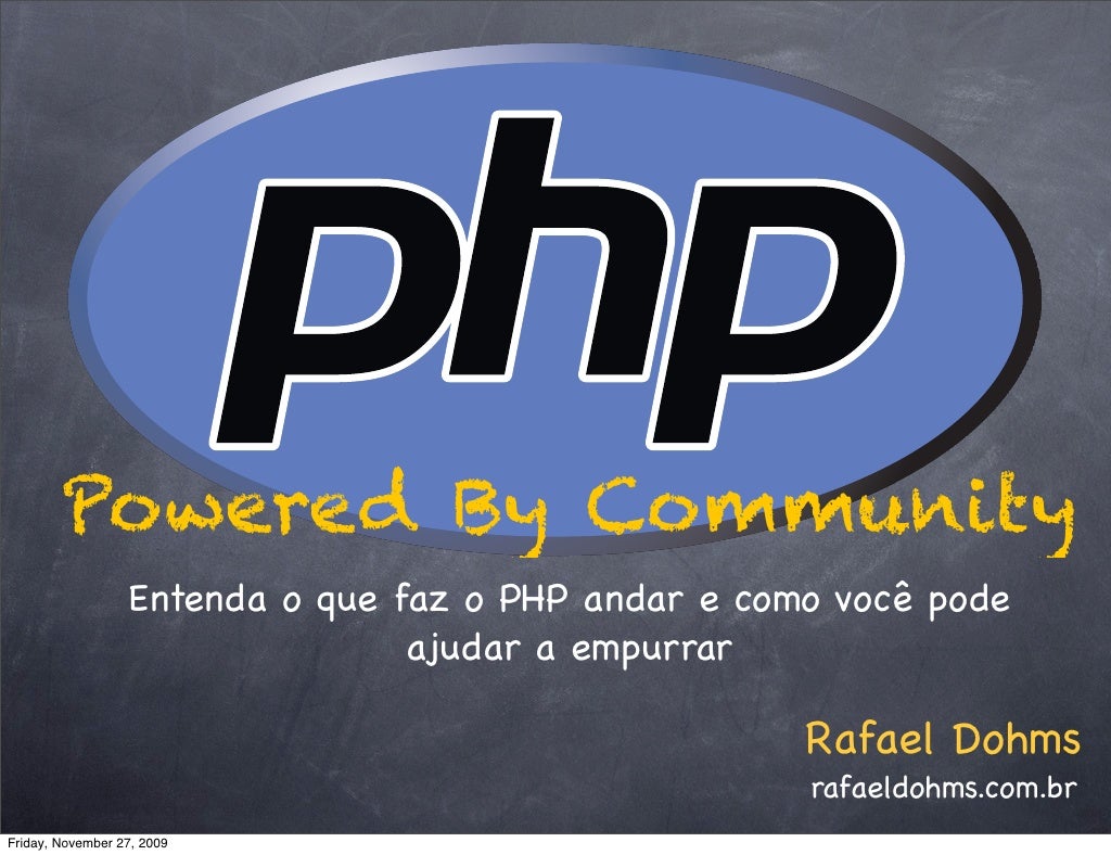 PHP: Movido a Comunidade